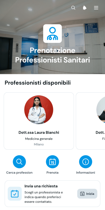 App di Prenotazione per Operatori Sanitari