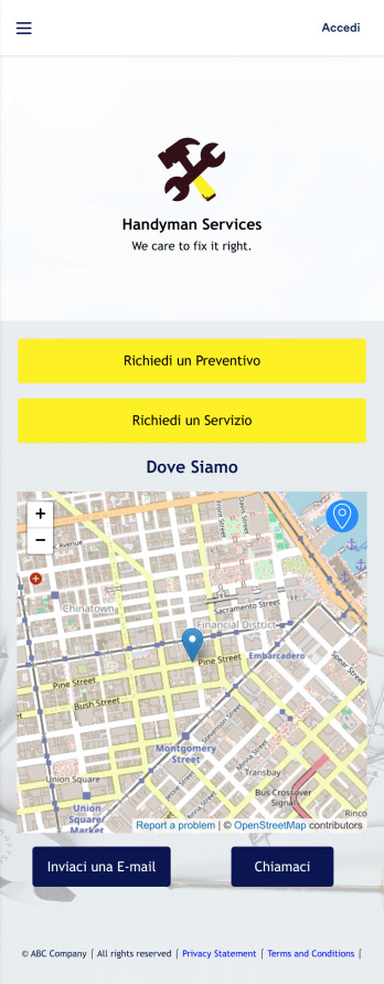 App di Servizi Tuttofare Template