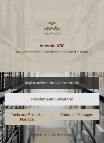 App di Tracciamento Numeri di Serie