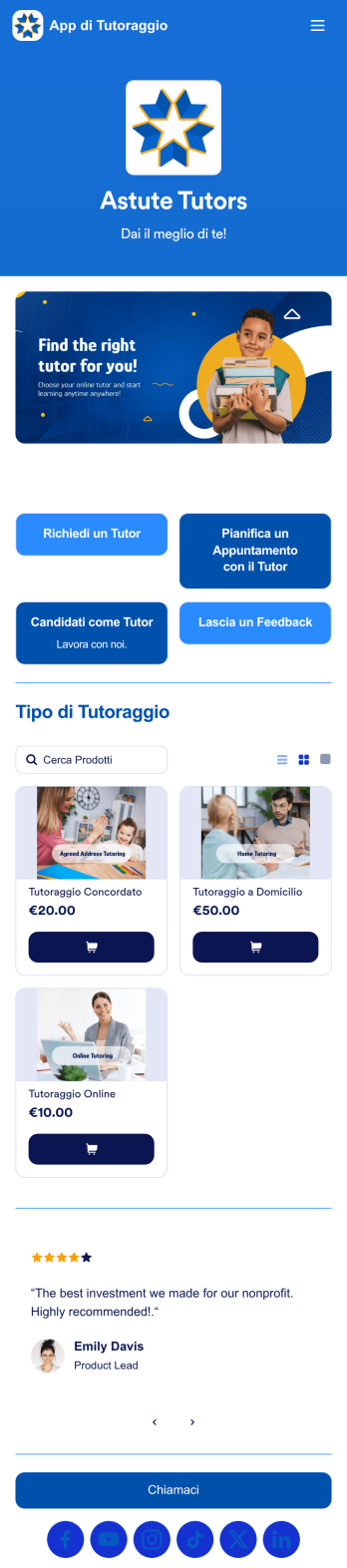 App di Tutoraggio