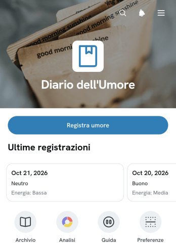 App Diario dell'Umore