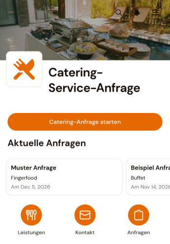 App für Bewirtungsanfragen