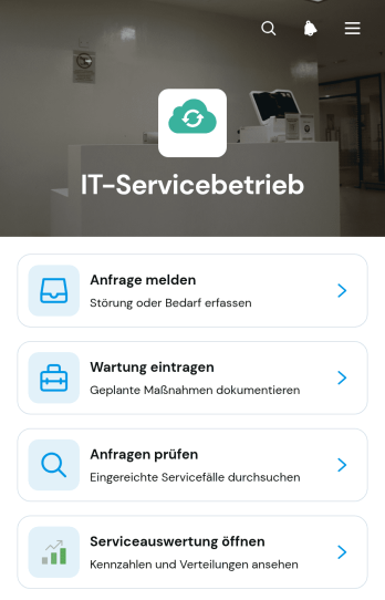 App für den Betrieb der Informationstechnik