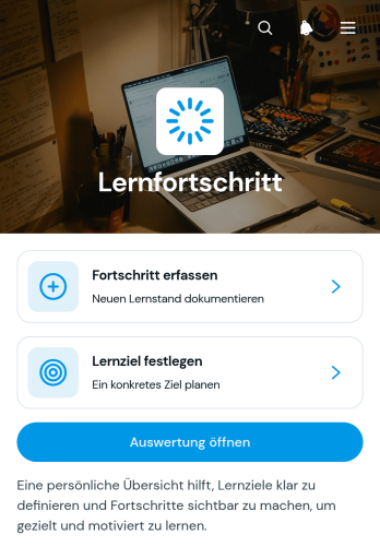 App für den Lernfortschritt von Schülern