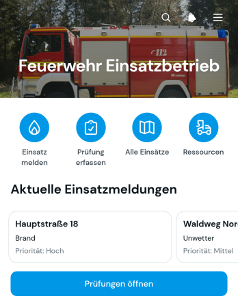 App für Feuerwehrabläufe