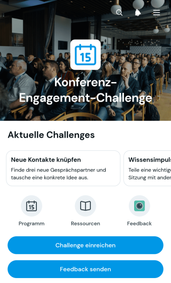 App für Konferenz-Mitmachaufgaben