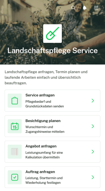 App für Landschaftspflege