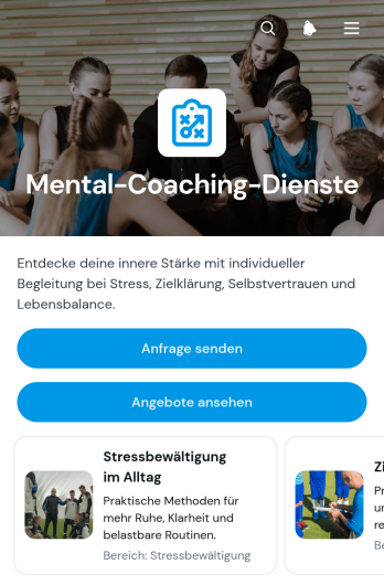 App für Mentale Begleitangebote