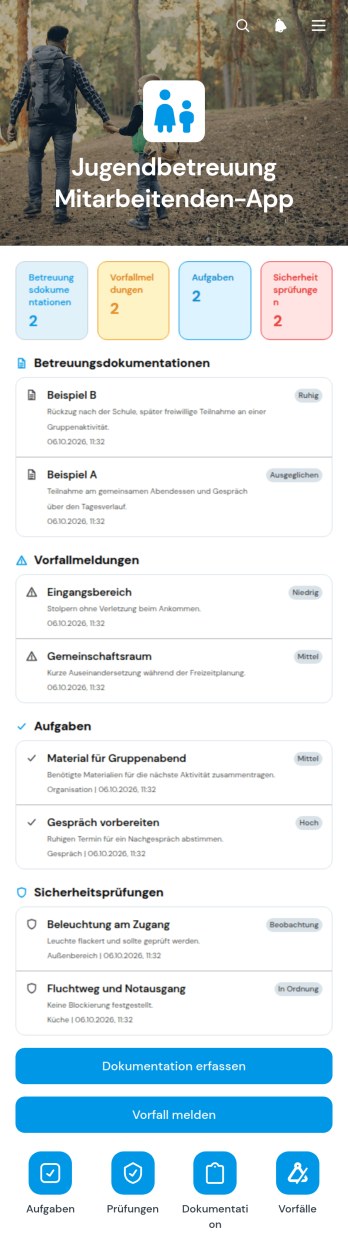 App für Mitarbeitende in der Jugendhilfe