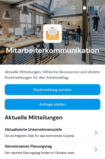App für Mitarbeiterkommunikation