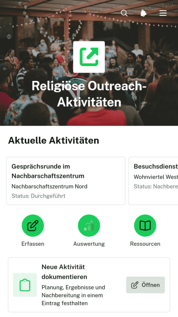 App für Religiöse Öffentlichkeitsarbeit
