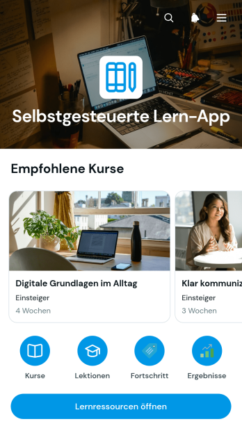 App für Selbstbestimmtes Lernen