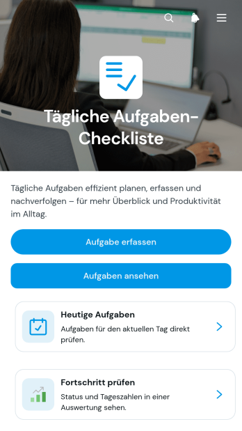 App für tägliche Aufgabenchecklisten