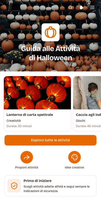 App Guida alle Attività di Halloween