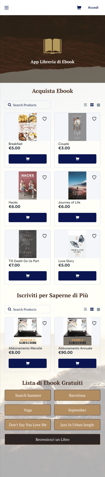 App Libreria di Ebook