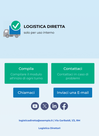 App Lista di Controllo per Ispezione Veicoli Template