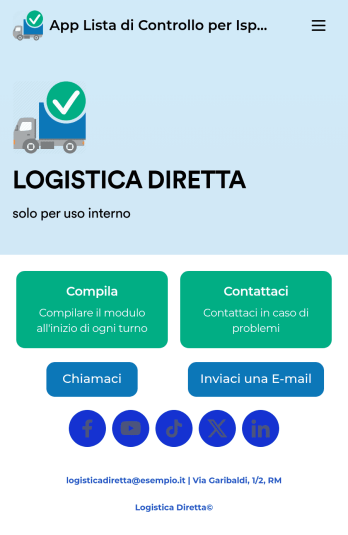 App Lista di Controllo per Ispezione Veicoli