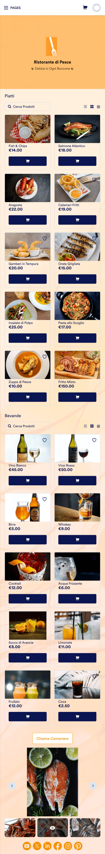 App Menù QR Template