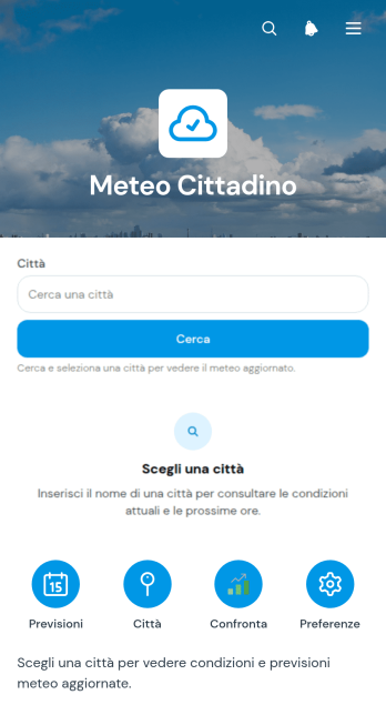 App Meteo Cittadina