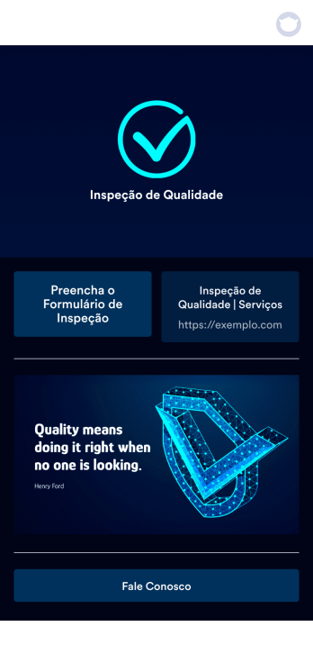 App Móvel para Inspeções Template