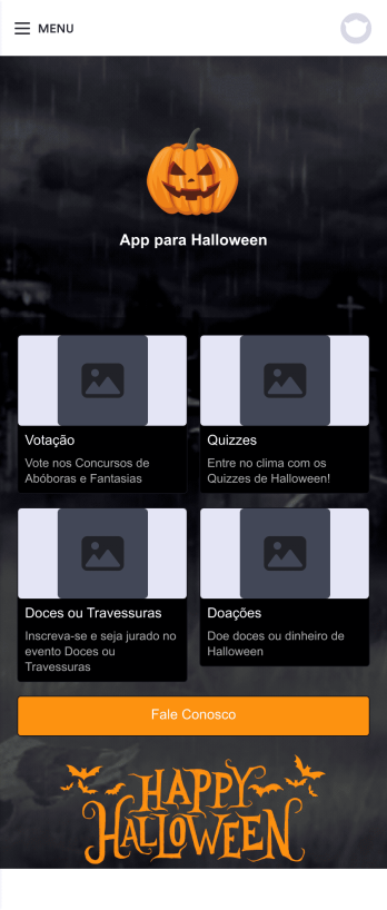 App para Halloween Template