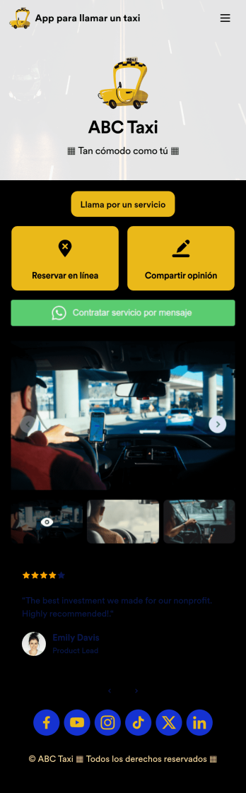 App para reserva de taxi
