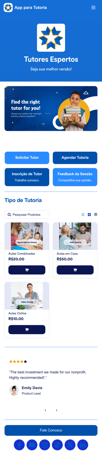 App para Tutoria