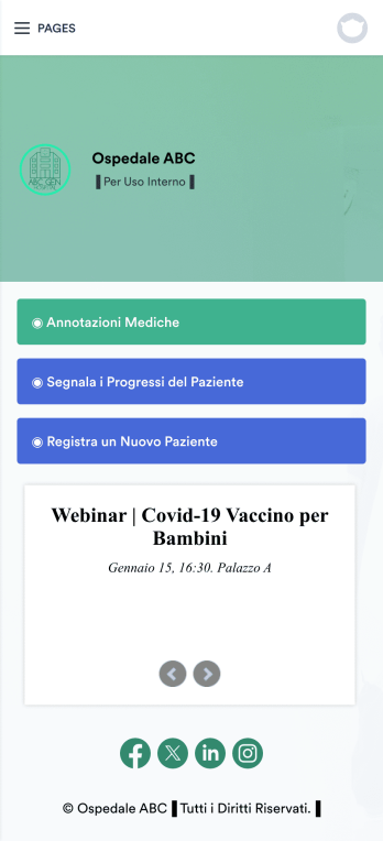 App per Annotazioni Mediche Template