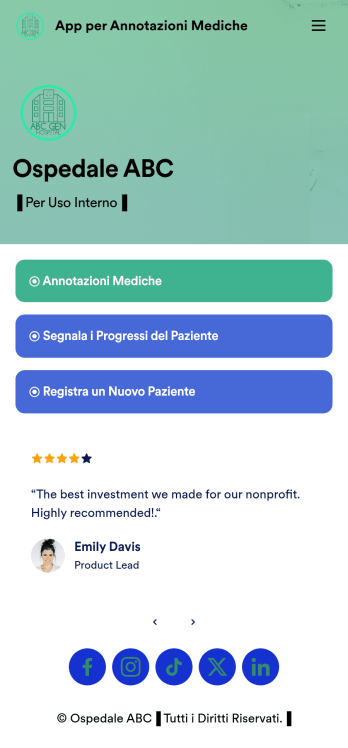 App per Annotazioni Mediche