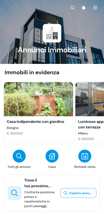 App per Annunci Immobiliari
