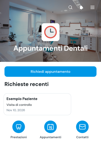 App per Appuntamenti Dentistici