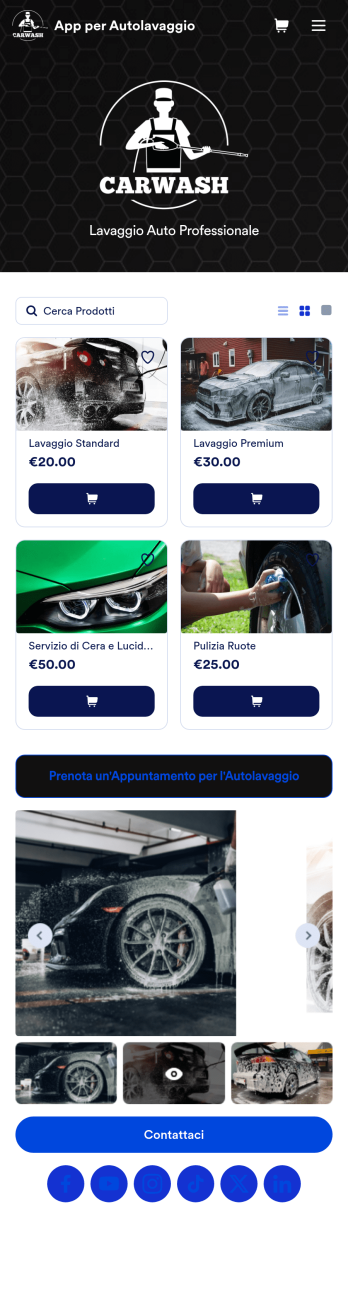 App per Autolavaggio