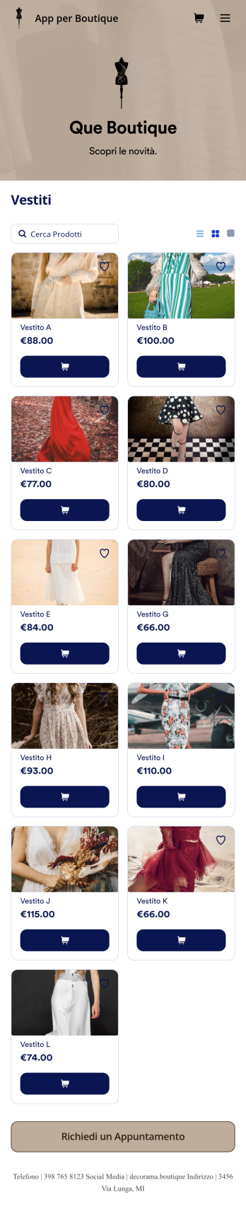 App per Boutique
