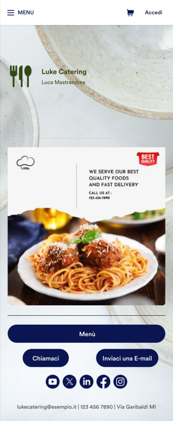 App per Catering Template