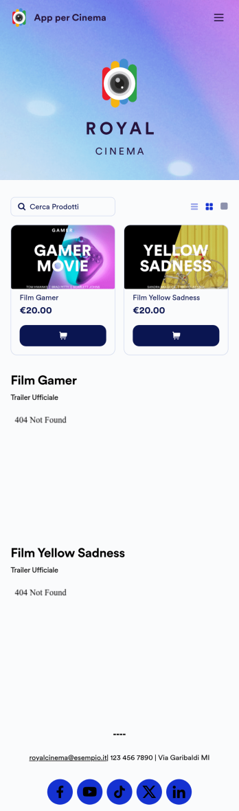 App per Cinema