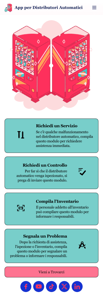 App per Distributori Automatici