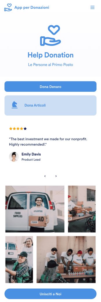 App per Donazioni