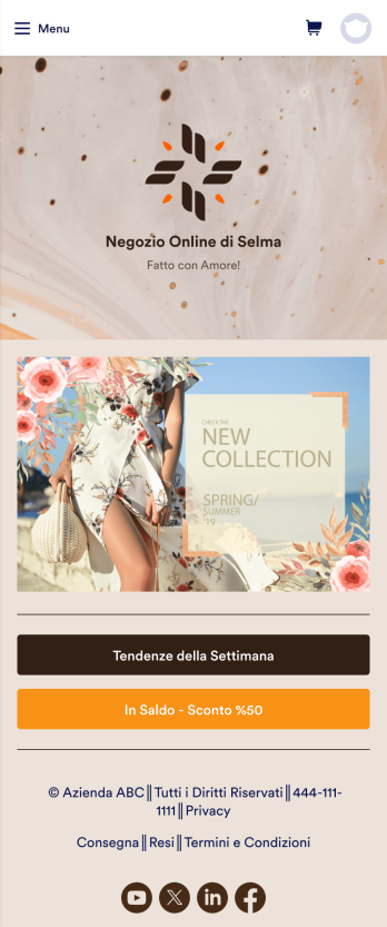 App per E-commerce Template