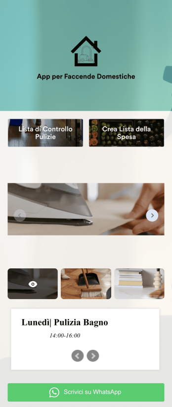 App per Faccende Domestiche Template