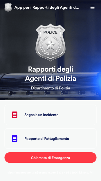 App per i Rapporti degli Agenti di Polizia