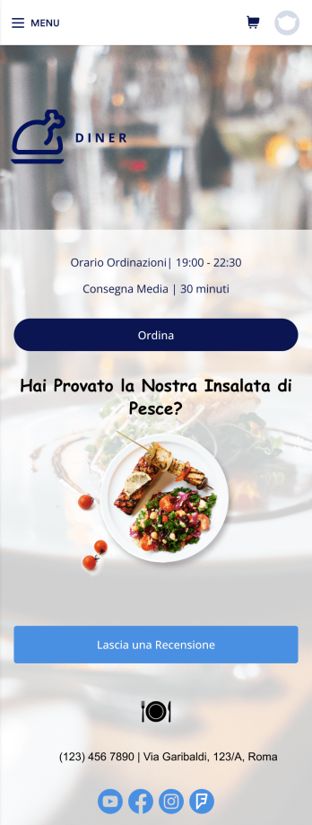App per il Food Delivery Template