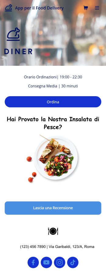 App per il Food Delivery