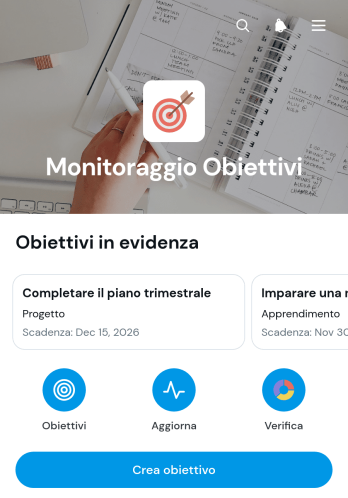 App per il Monitoraggio degli Obiettivi