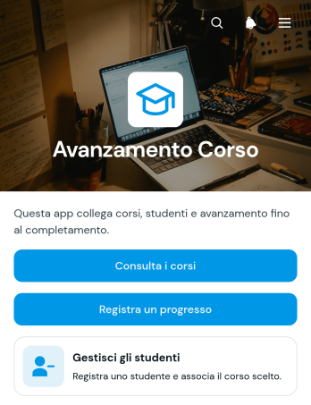 App per il Monitoraggio dei Progressi del Corso