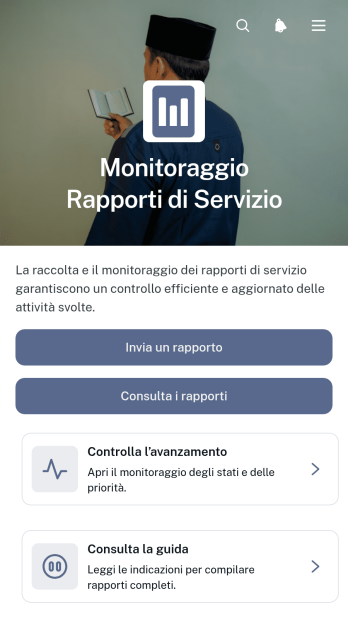 App per il Monitoraggio dei Rapporti di Servizio