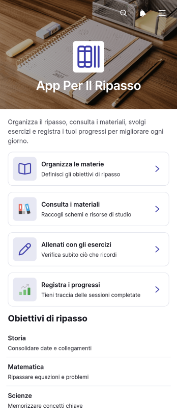 App per il Ripasso