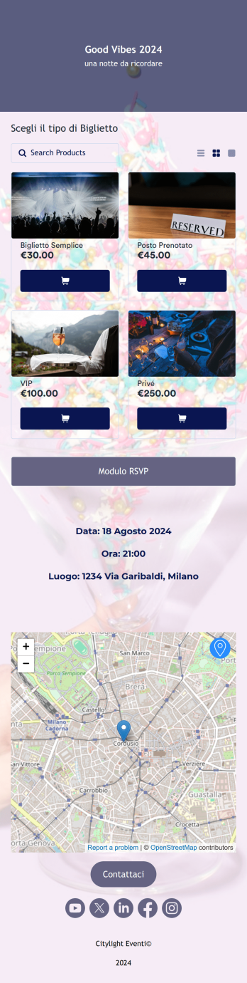 App per Inviti ad Eventi