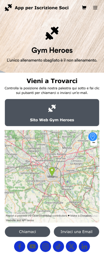 App per Iscrizione Soci