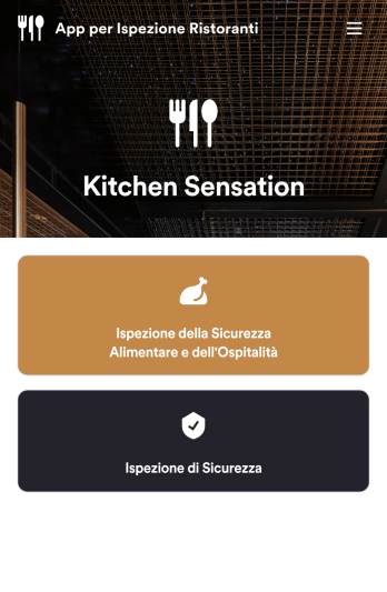 App per Ispezione Ristoranti