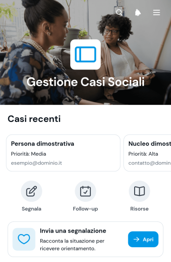App per la Gestione dei Casi di Assistenza Sociale
